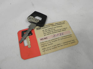 (Original) 911/914/930 Black Master Key Coded 1186 - 1965-89