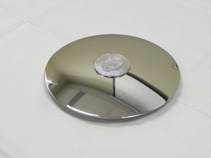 (New) 356C/SC/912 Disc Brake Hubcap with Raised Chrome Crest for 5x130 Steel Wheels - 1964-69