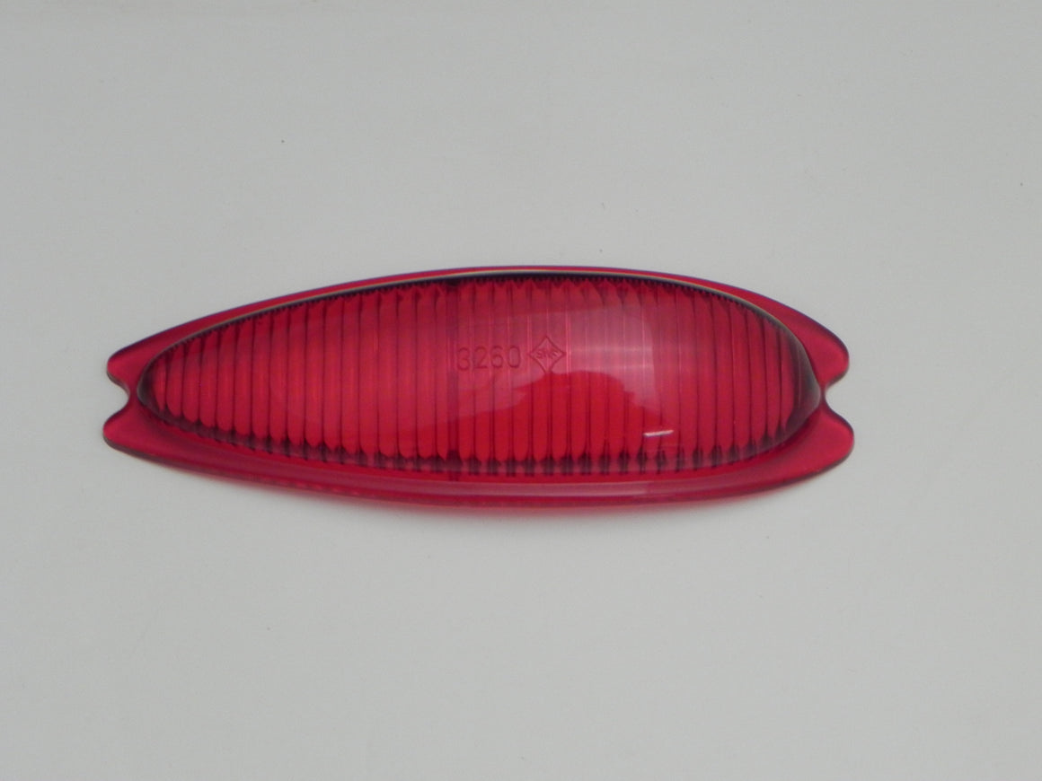 (New) 356 Concours Right Rear Teardrop Taillight Lens - 1955-65