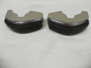 (Used) 911S Pair of Front Left & Right Chrome Bumper Guard w/ Pads - 1965-73