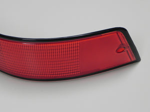 (New) 911/912E/930 Right Side USA Tail Light Lens with Black Trim - 1973-89