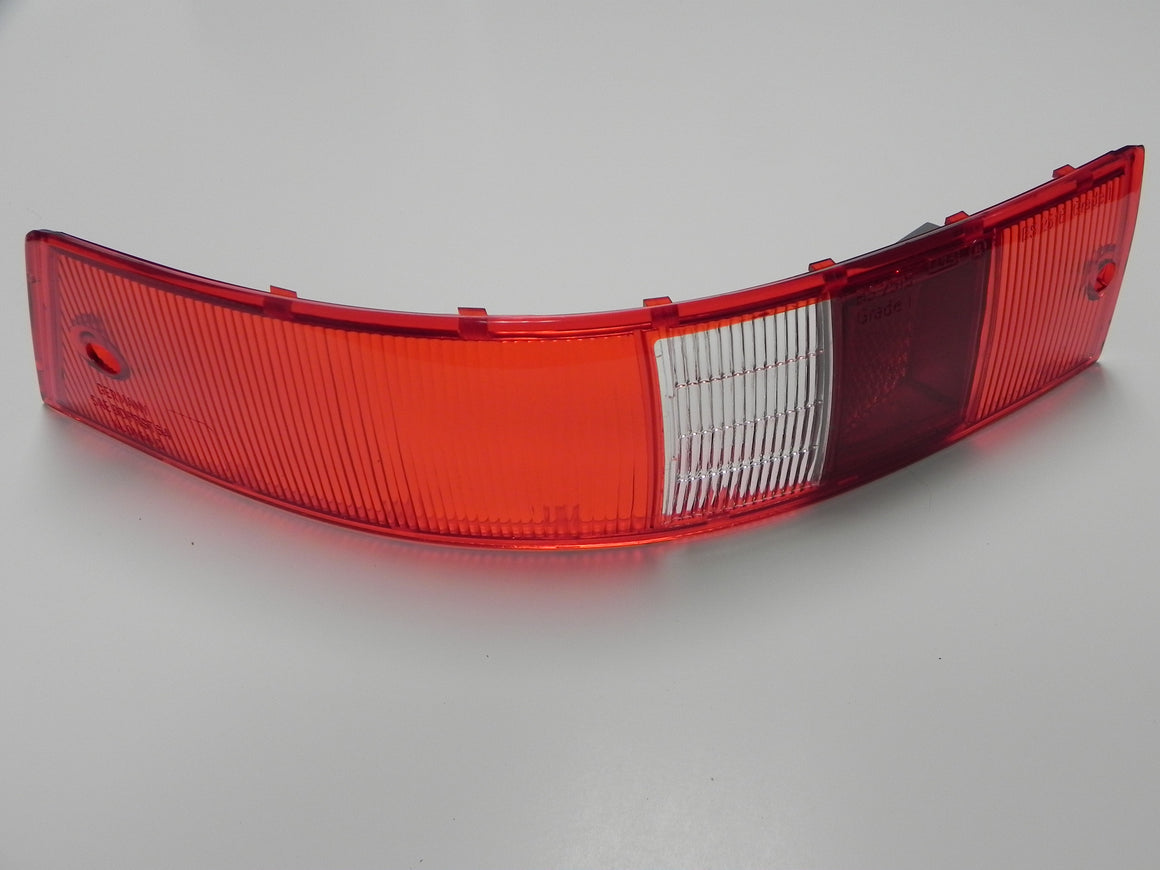 (New) 911/912 Left Side USA Red/White Tail Light Lens - 1965-68