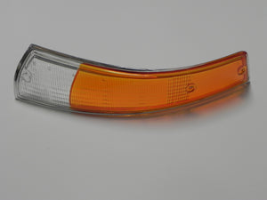 (New) 911/912 Left Front European Turn Signal Lens with Silver Trim - 1969-72