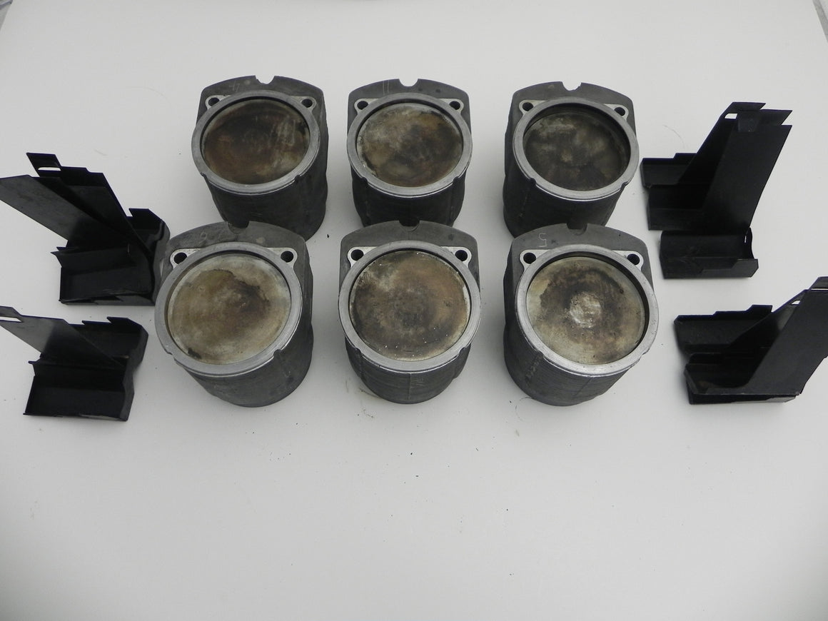 (Used) 930 Turbo Set of 6 Mahle Pistons and Cylinders 3.3L - 1978-89