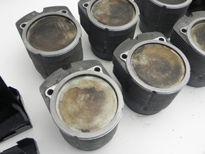 (Used) 930 Turbo Set of 6 Mahle Pistons and Cylinders 3.3L - 1978-89