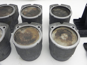 (Used) 930 Turbo Set of 6 Mahle Pistons and Cylinders 3.3L - 1978-89