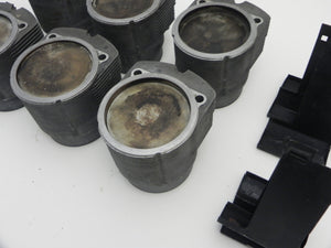 (Used) 930 Turbo Set of 6 Mahle Pistons and Cylinders 3.3L - 1978-89