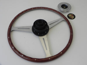 (New) 356 A/B/C Wooden Steering Wheel - 1955-65