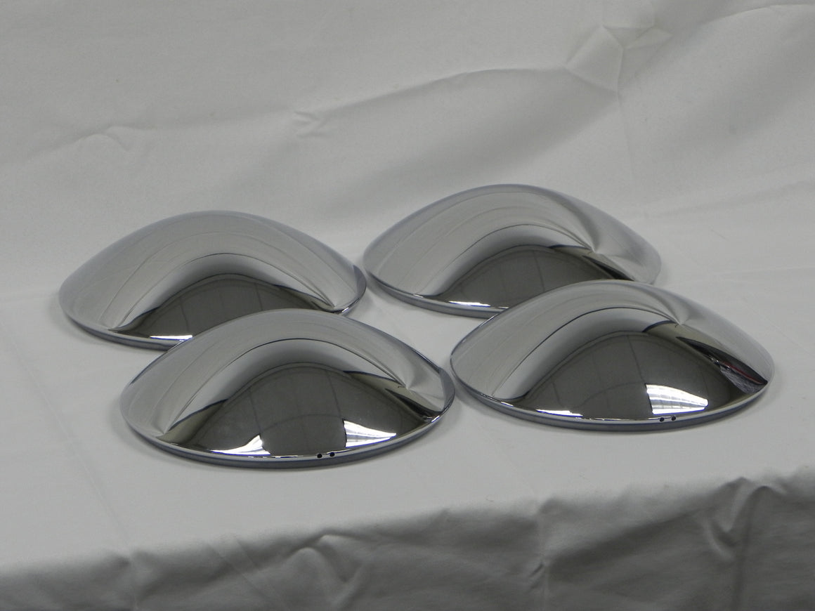 (New) 356 Pre-A/A/B Concours Set of 4 Baby Moon Hubcaps - 1950-63