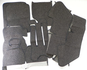 (New) 356 B-T6 Coupe Carpet Set Charcoal Square Weave 1962-63