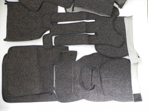 (New) 356 B-T6 Coupe Carpet Set Charcoal Square Weave 1962-63