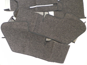 (New) 356 B-T6 Coupe Carpet Set Charcoal Square Weave 1962-63