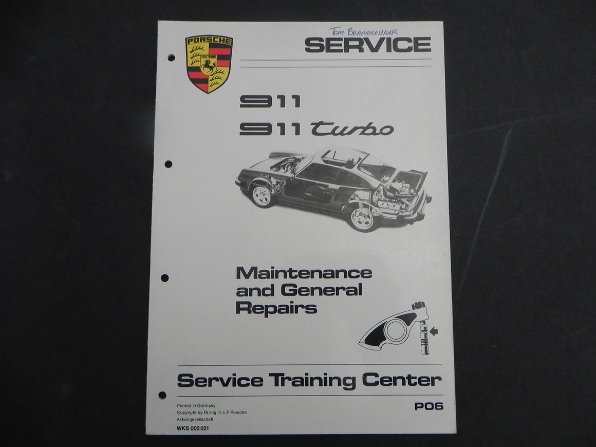 (Used) 911/911 Turbo Maintenance and General repairs 1965-84
