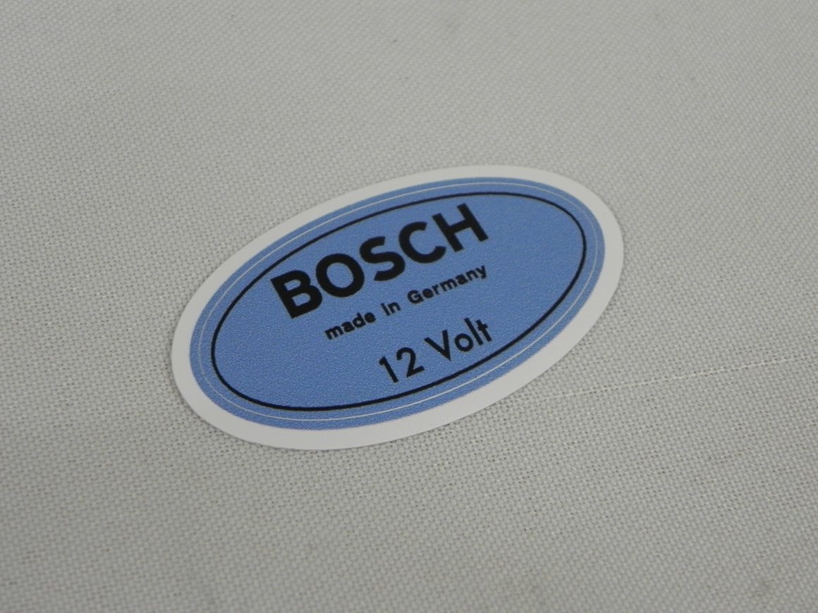 (New) 912 Blue Bosch 12v Ignition Coil Decal - 1967-69