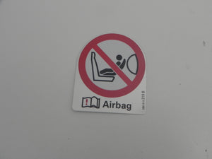 (New) 986/993/996 Airbag and Childseat Decal - 1997-98