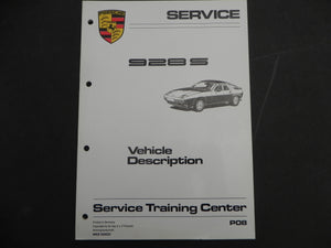 (Used) 928S Service Vehicle Description & Maintenance Manuals