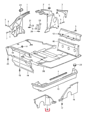 (New) 911 Carrera 2/4 Engine Cover Left Rear - 1989-94