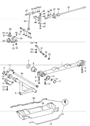 (New) 911 Front Stabilizer Bar Lever - 1965-73