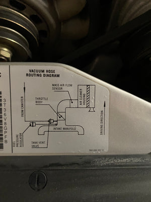 (New) 993 Carrera Engine Bay Decal Set - 1995-98