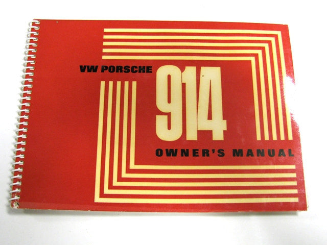 (Original) 914-4 English Owners Manual  - 1971