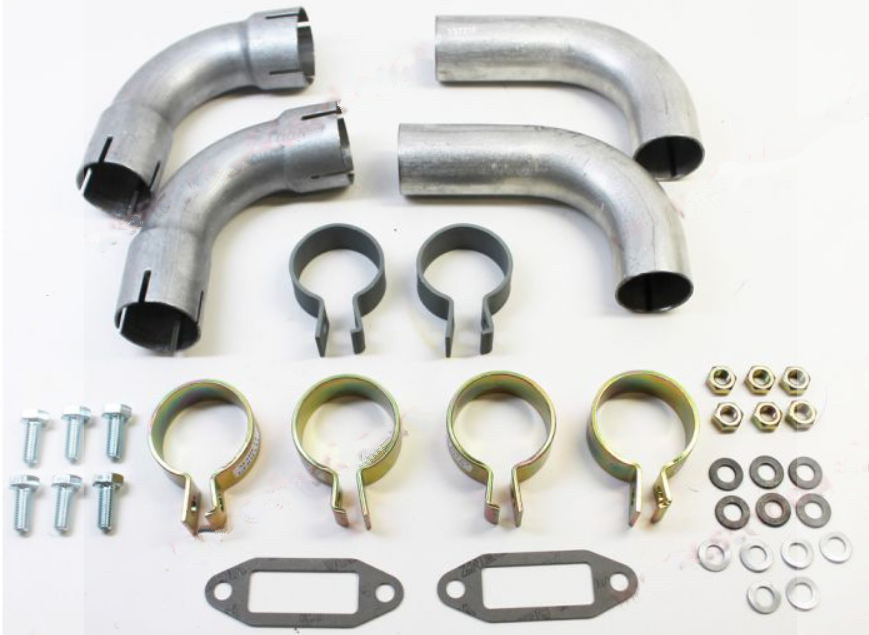 (New) 356 AT2 Exhaust Muffler Tailpipe Kit - 1957.5-59