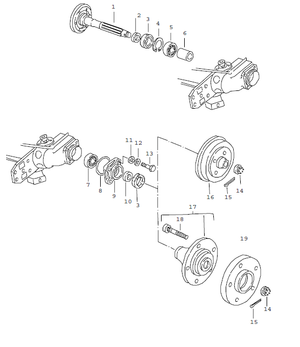 (New) 924, 944 Rear Axle Spacer Tube 1976-82