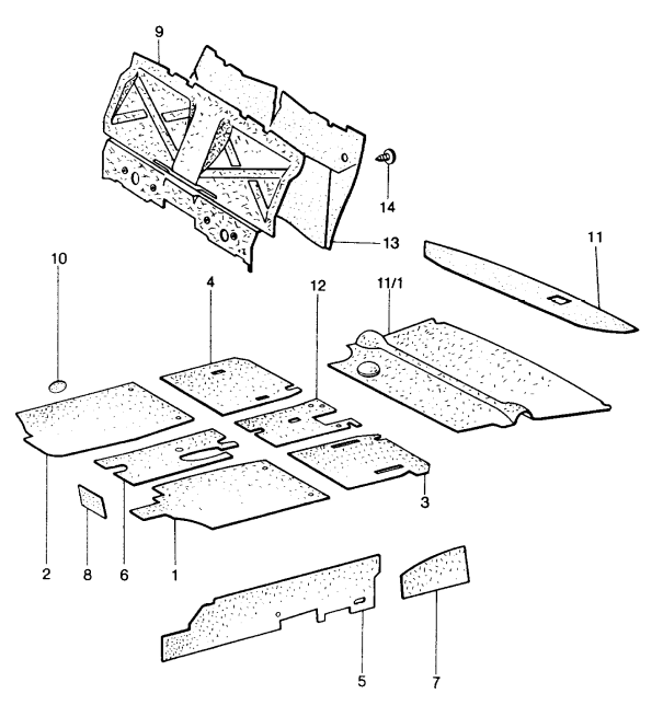 (New) 914 Trunk Sound Damping Mat - 1970-76