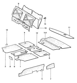 (New) 914 Trunk Sound Damping Mat 1970-76