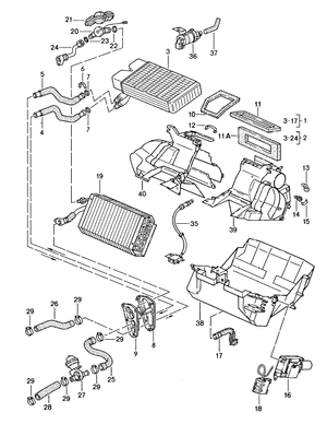 (New) 944, 968 Heating, Air Conditioning Temperature Sensor 1985-95