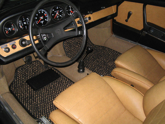 (New) #02 Black and Natural CoCo Mats - Two Piece or Four Piece