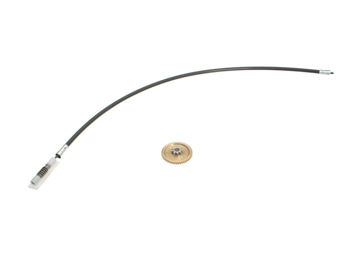 (New) 911/964/993 Cabriolet Driver's Side Convertible Shaft w/ Gear for Hood Operation - 1984-98