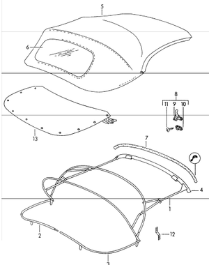 (New) 356 Speedster 1/2 Tonneau