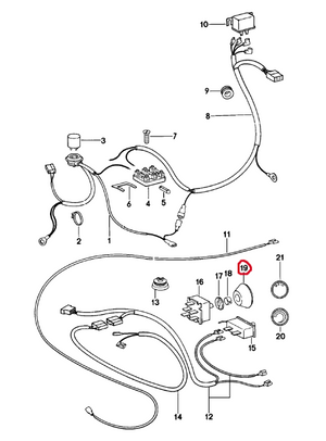 (New) 911/930 A/C & Temperature Adjustment Knob - 1974-86