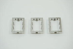 (New) 911/912/930 Set of 3 Annealed Stainless Window Switch Bezels - 1972-94