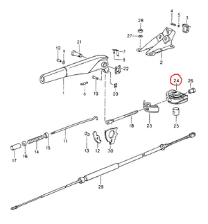 (Used) 911/Boxster Parking Brake Turnbuckle - 1989-05