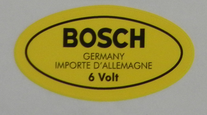 (New) 356 Bosch 6v Ignition Coil Decal - 1950-65