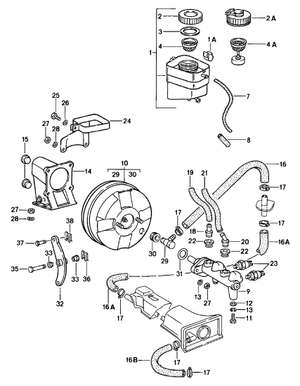 (New) 911 Moulded Hose for Brake Booster - 1977-89