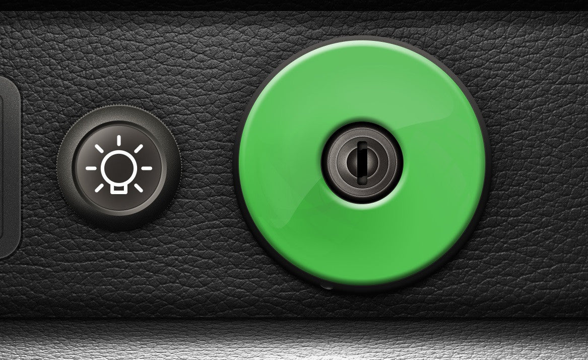 (New) 911/930 Ignition Switch Trim Cover [Green] - 1974-98