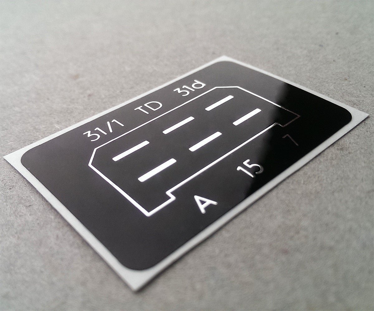 (New) 911 SC/Carrera CDI Ignition Module Box Decal - 1978-89