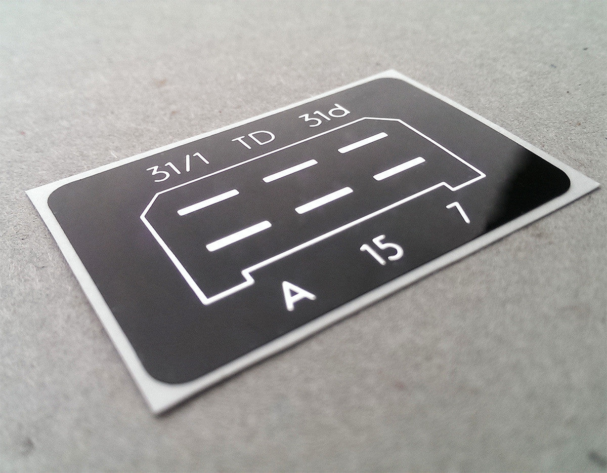 (New) 911 SC/Carrera CDI Ignition Module Box Decal - 1978-89