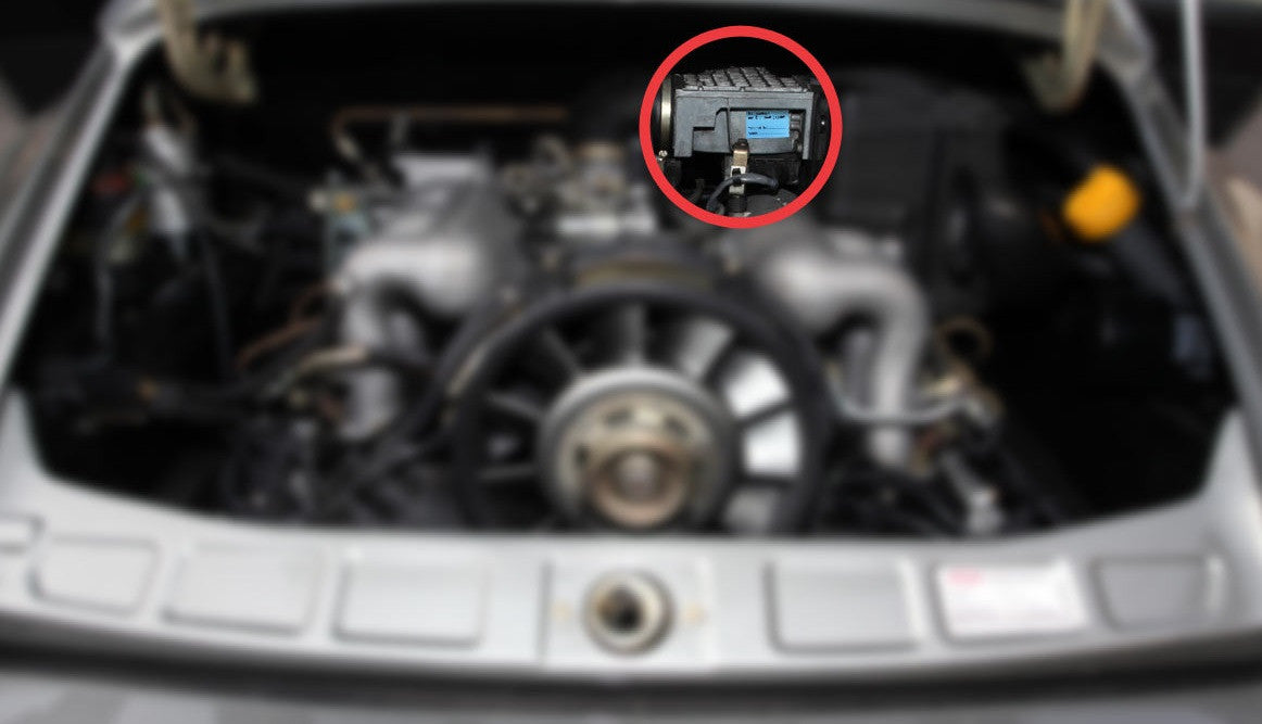 (New) 911 Blue Air Flow Meter Decal - 1983-86