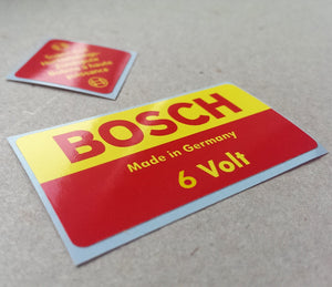 (New) 356 6v Bosch Decal Set - 1950-65