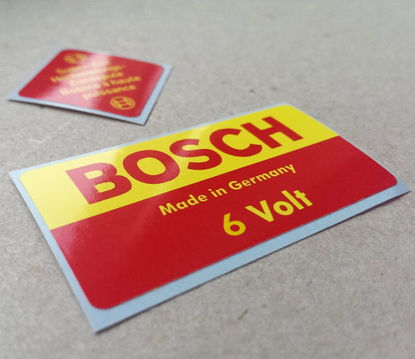 (New) 356 6v Bosch Decal Set - 1950-65 - AASE Sales