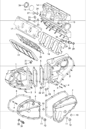 (New) 911/930 Timing Chain Housing Left 1969-89