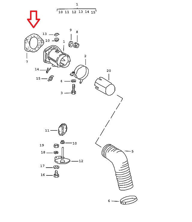 (New) 911/912/930 Pair of Heater Control Box Gaskets - 1965-89