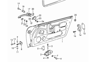 (New) 911/912 Door Check Pin Washer - 1965-69