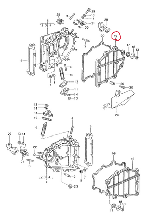 (New) 911 Chain Tensioner Cover Right - 1989-98