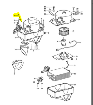 (New) 911 A/C Evaporator Tube - 1969-89