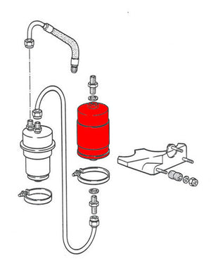 (New) 911 Bosch Fuel Filter - 1975-76