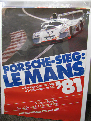 Porsche - Sieg Lemans Jules Car Poster